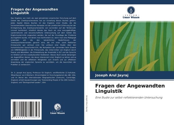 Fragen der Angewandten Linguistik, Taschenbuch von Joseph Arul Jayraj, Verlag Unser Wissen, 9786202750653