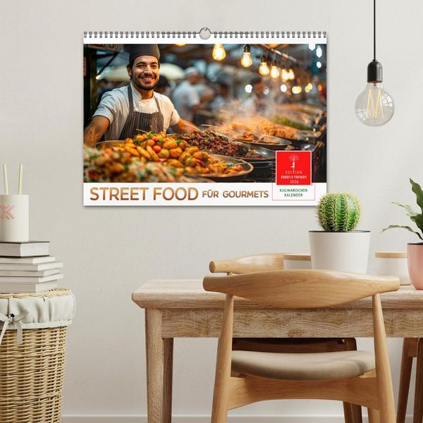 Produktbild: Street Food f&uuml;r Gourmets (Wandkalender 2026 DIN A3 quer), CALVENDO Monatskalender