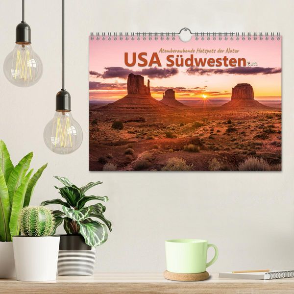 Produktbild: USA S&uuml;dwesten - Atemberaubende Hotspots der Natur (Wandkalender 2026 DIN A4 quer), CALVENDO Monatskalender