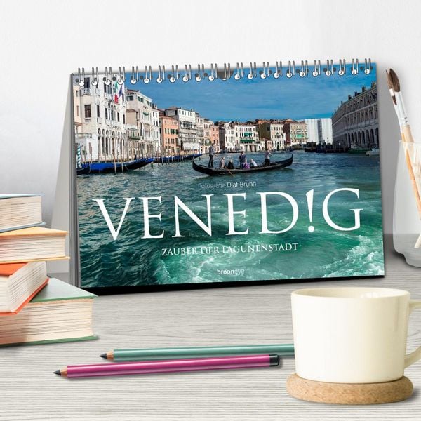 Produktbild: Venedig &ndash; Zauber der Lagunenstadt (Tischkalender 2026 DIN A5 quer), CALVENDO Monatskalender