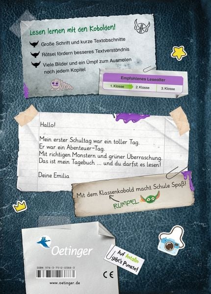 Produktbild: KoboldKroniken: Der KlassenKobold 1. Emilias erster Schultag