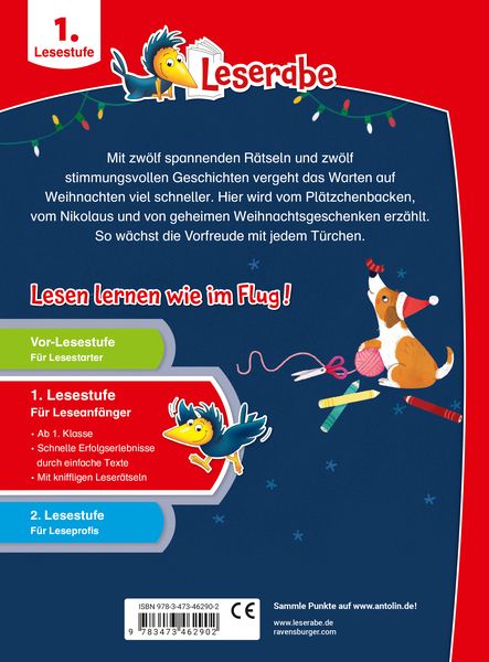 Produktbild: Leserabe Sonderausgaben - Adventskalender f&uuml;r Erstleser