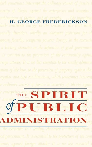 Produktbild: The Spirit of Public Administration