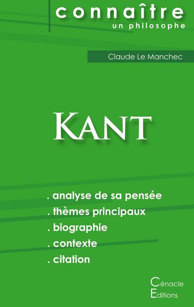 Produktbild: Comprendre Kant (analyse compl&egrave;te de sa pens&eacute;e)