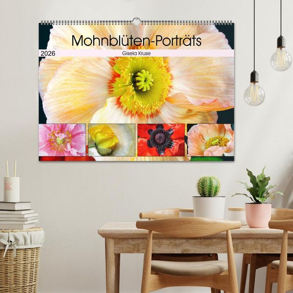 Produktbild: Mohnbl&uuml;ten-Portr&auml;ts (Wandkalender 2026 DIN A2 quer), CALVENDO Monatskalender