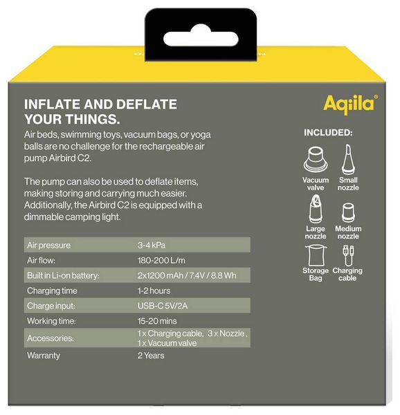Produktbild: Aqiila AQAPC2BK468 Akku-Kompressor 8414808090