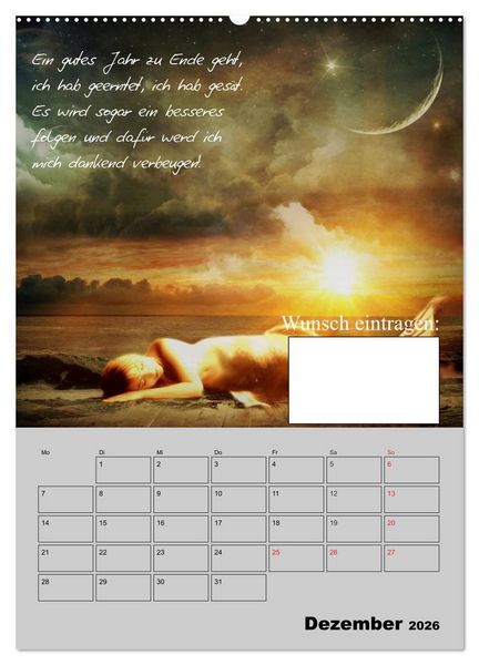 Produktbild: Wunsch- und Zauberkalender (hochwertiger Premium Wandkalender 2026 DIN A2 hoch), Kunstdruck in Hochglanz