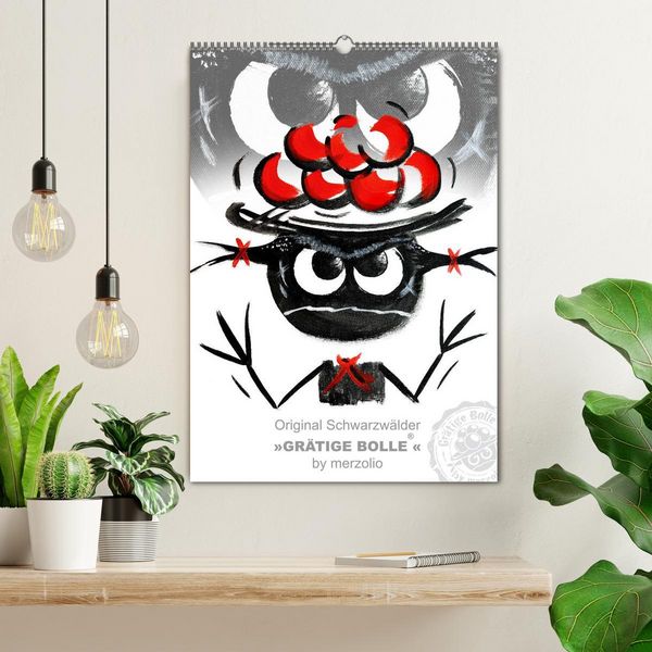 Produktbild: Original Schwarzw&auml;lder &raquo;Gr&auml;tige Bolle&laquo; by merzolio (Wandkalender 2026 DIN A2 hoch), CALVENDO Monatskalender