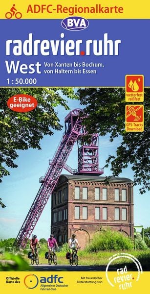 Produktbild: BVA ADFC Regionalkarte radrevier.ruhr West 1:50.000