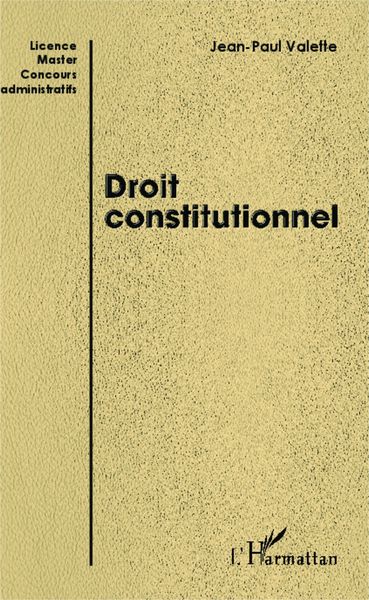 Produktbild: Droit constitutionnel