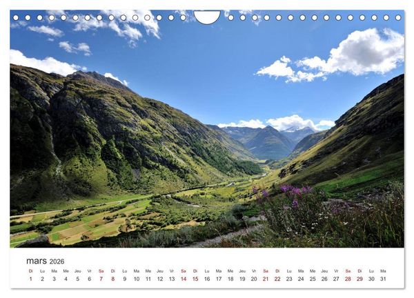 Produktbild: Routes des Grandes Alpes, Un voyage par les Alpes fran&ccedil;aises (Calendrier mural 2026 DIN A4 vertical), CALVENDO calendrier mensuel