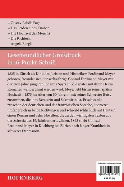 Produktbild: Novellen II (Gro&szlig;druck)