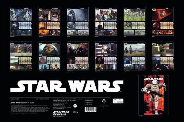 Produktbild: Star Wars Broschur XL Kalender 2027