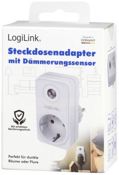 Produktbild: LogiLink PA0263 D&auml;mmerungsschalter Wei&szlig; 230V