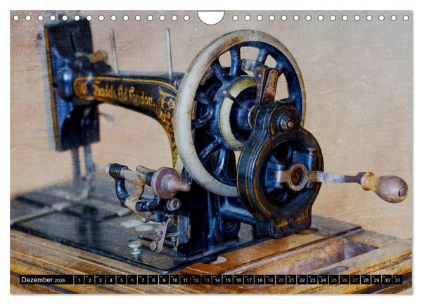 Produktbild: Omas N&auml;hmaschinen (Wandkalender 2026 DIN A4 quer), CALVENDO Monatskalender