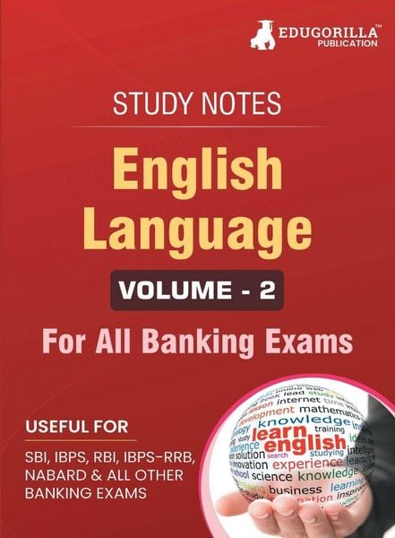 Produktbild: English Language (Vol 2) Topicwise Notes for All Banking Related Exams | A Complete Preparation Book for All Your Banking Exams with Solved MCQs | IBP