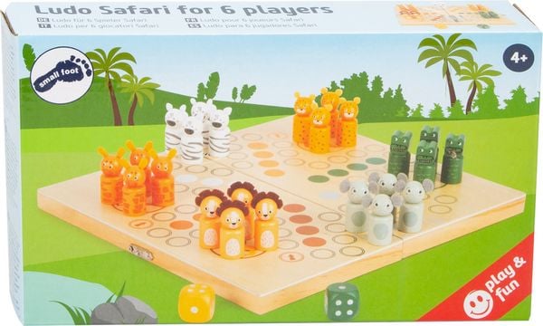 Produktbild: Ludo f&uuml;r 6 Spieler "Safari"