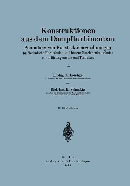 Produktbild: Konstruktionen aus dem Dampfturbinenbau