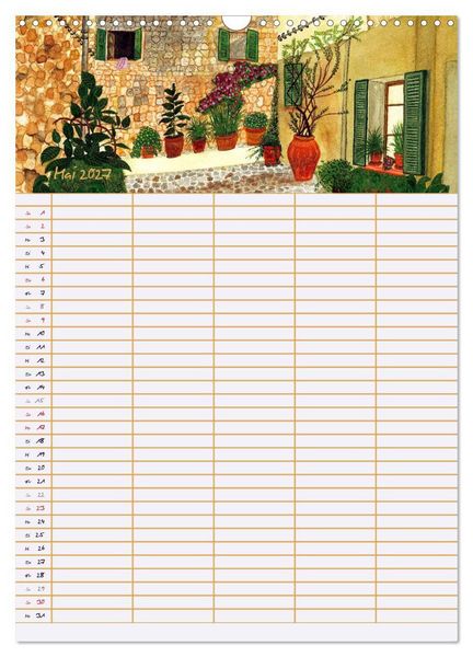 Produktbild: Bl&uuml;tenzauber - Familienplaner 2027 (Wandkalender 2027 DIN A3 hoch), CALVENDO Monatskalender