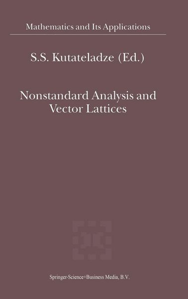 Produktbild: Nonstandard Analysis and Vector Lattices