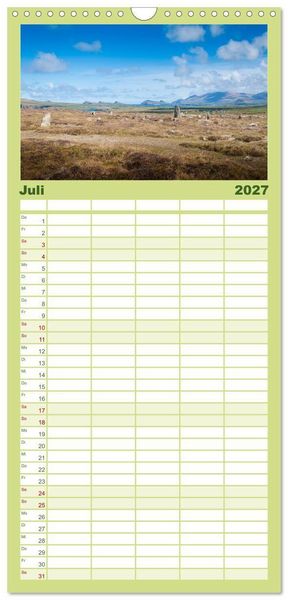 Produktbild: Familienplaner 2027 - Irland. Wild Atlantic Views. mit 5 Spalten (Wandkalender, 21 x 45 cm) CALVENDO