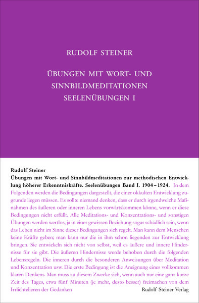 Produktbild: &Uuml;bungen mit Wort- und Sinnbild-Meditationen zur methodischen Entwicklung h&ouml;herer Erkenntniskr&auml;fte, 1904-1924