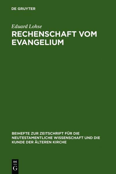Produktbild: Rechenschaft vom Evangelium
