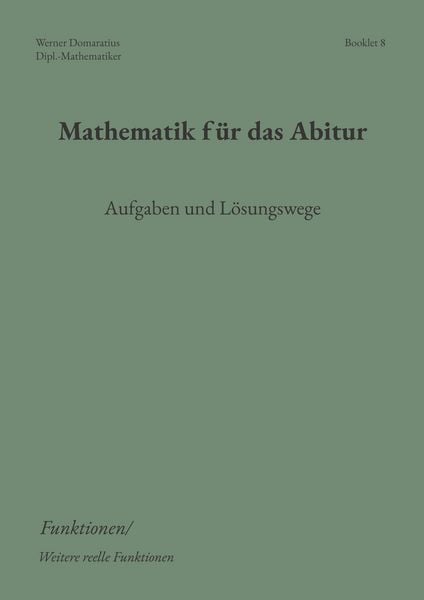 Produktbild: Mathematik f&uuml;r das Abitur