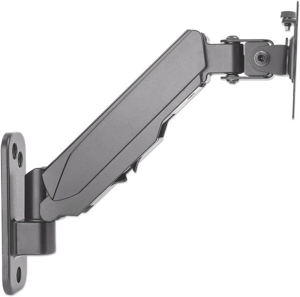 Produktbild: Manhattan Monitor-Wandhalterung 461603 1 Display(s) 43,2 cm (17") - 81,3 cm (32") Schwarz Drehbar, H&ouml;henverstellbar, Neigbar, Schwenkbar, Rotierbar