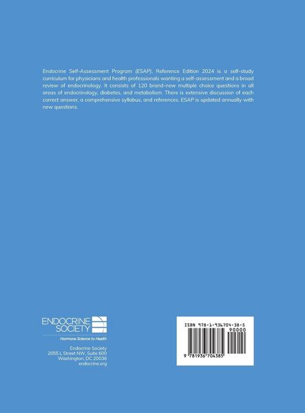 Produktbild: Endocrine Self-Assessment Program Questions, Answers, and Discussions (ESAP 2024)