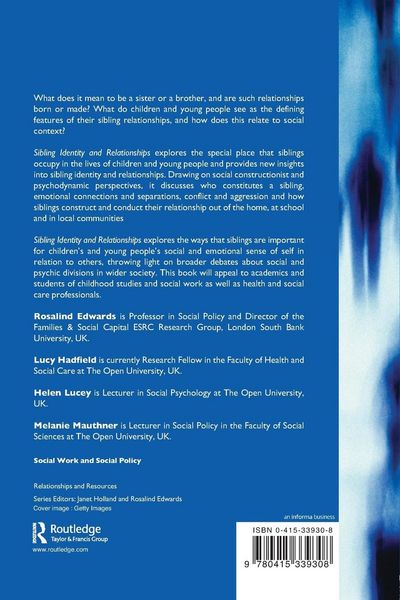 Produktbild: Sibling Identity and Relationships