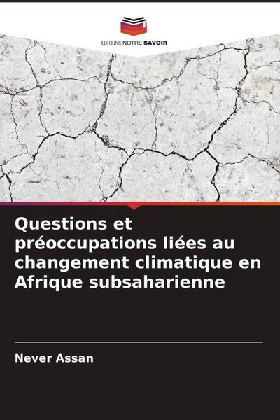Produktbild: Questions et pr&eacute;occupations li&eacute;es au changement climatique en Afrique subsaharienne