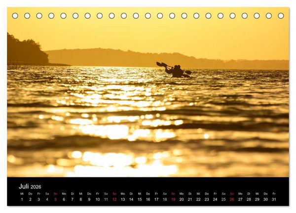 Produktbild: Wasserwandern in Mecklenburg-Vorpommern (Tischkalender 2026 DIN A5 quer), CALVENDO Monatskalender