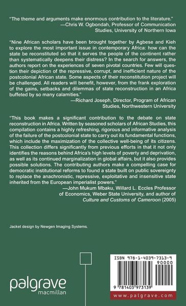 Produktbild: Reconstituting the State in Africa