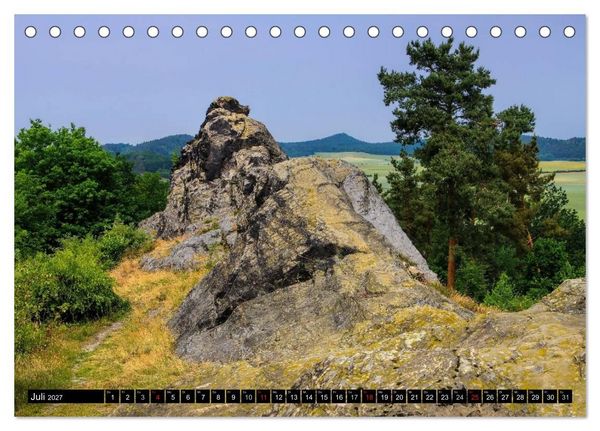 Produktbild: Die Teufelsmauer - Bizarre Felsformationen im Harz (Tischkalender 2027 DIN A5 quer), CALVENDO Monatskalender