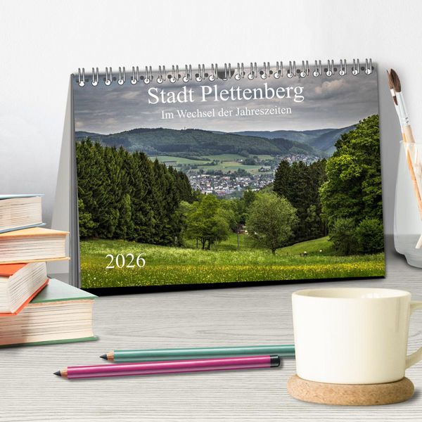 Produktbild: Stadt Plettenberg (Tischkalender 2026 DIN A5 quer), CALVENDO Monatskalender