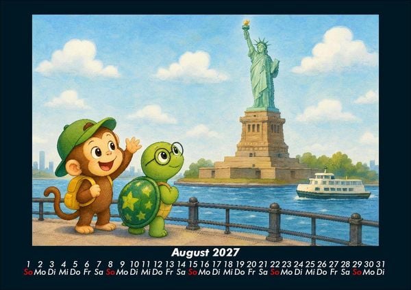 Produktbild: Taz & Milo entdecken ber&uuml;hmte Bauwerke 2027 Fotokalender DIN A5