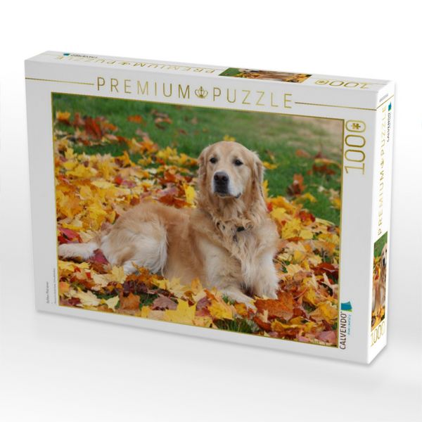 Produktbild: CALVENDO Puzzle Golden Retriever | 1000 Teile Lege-Gr&ouml;&szlig;e 64x48cm Foto-Puzzle f&uuml;r gl&uuml;ckliche Stunden