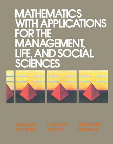 Produktbild: Mathematics with Applications for the Management, Life, and Social Sciences