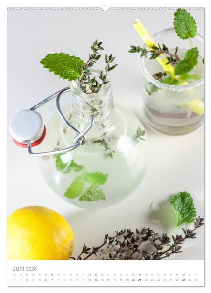 Produktbild: Erfrischendes Vitaminwasser (hochwertiger Premium Wandkalender 2026 DIN A2 hoch), Kunstdruck in Hochglanz
