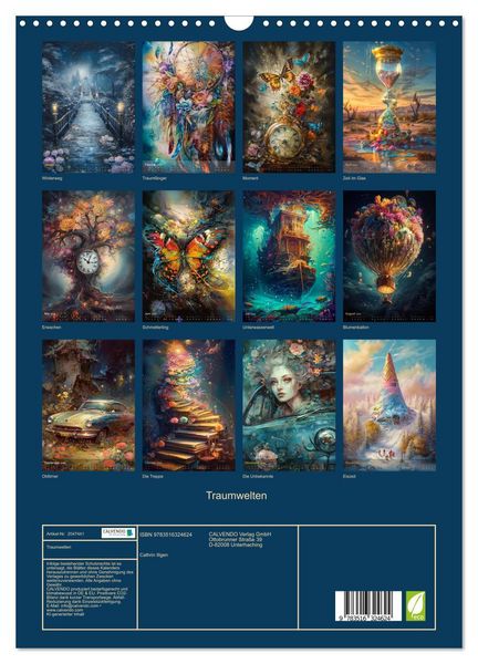 Produktbild: Traumwelten (Wandkalender 2026 DIN A3 hoch), CALVENDO Monatskalender