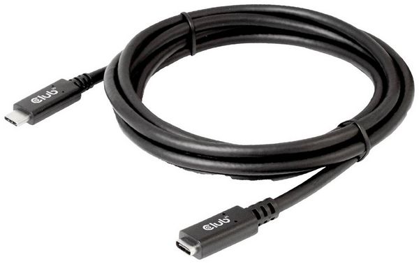 Produktbild: Club3D USB-C&reg; Kabel USB 3.2 Gen1 USB-C&reg; Stecker, USB-C&reg; Buchse 2.00m Schwarz CAC-1529