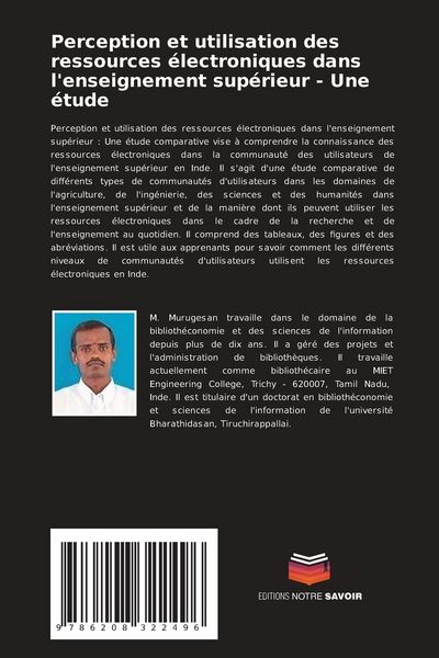 Produktbild: Perception et utilisation des ressources &eacute;lectroniques dans l'enseignement sup&eacute;rieur - Une &eacute;tude