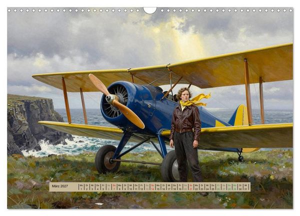 Produktbild: Lack und Leinwand &ndash; Flieger (Wandkalender 2027 DIN A3 quer), CALVENDO Monatskalender