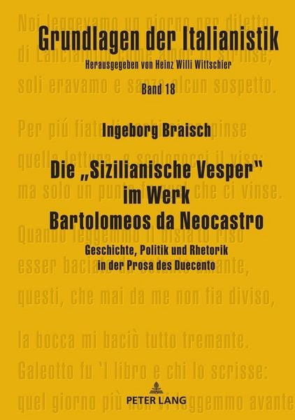 Produktbild: Die &bdquo;Sizilianische Vesper&rdquo; im Werk Bartolomeos da Neocastro