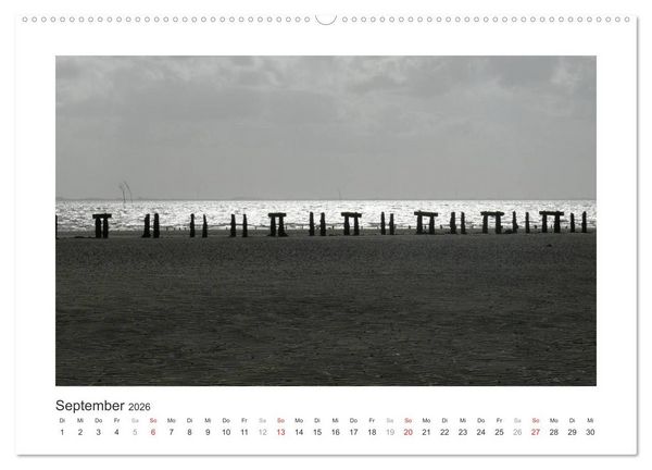 Produktbild: Wangerooge. Der Charme des Ostanlegers (Wandkalender 2026 DIN A2 quer), CALVENDO Monatskalender