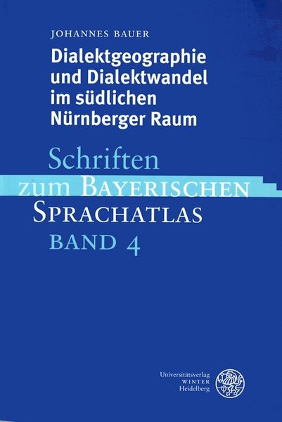 Produktbild: Dialektgeographie und Dialektwandel im s&uuml;dlichen N&uuml;rnberger Raum