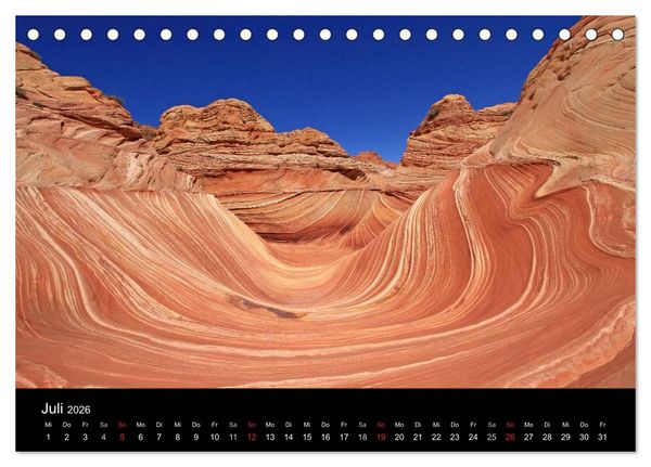 Produktbild: Sand und Stein 2026 (Tischkalender 2026 DIN A5 quer), CALVENDO Monatskalender