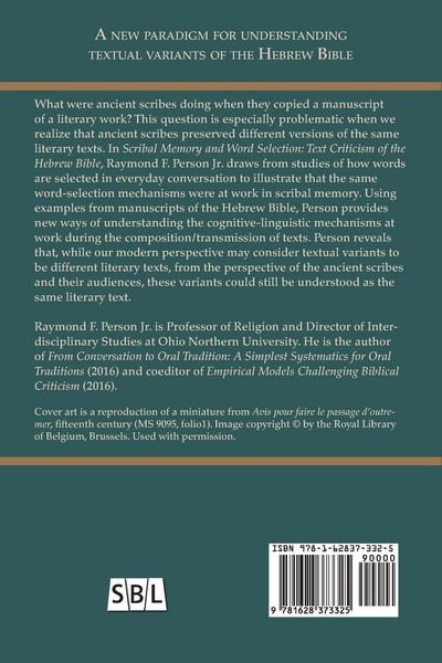 Produktbild: Scribal Memory and Word Selection