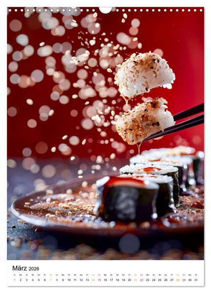 Produktbild: Sushi f&uuml;r Kenner (Wandkalender 2026 DIN A3 hoch), CALVENDO Monatskalender
